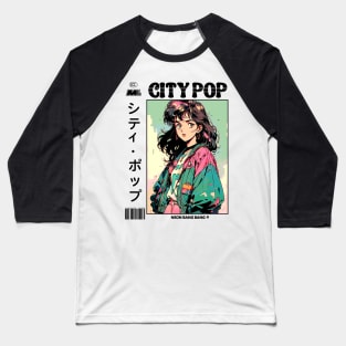 City Pop | シティ・ポップ Baseball T-Shirt